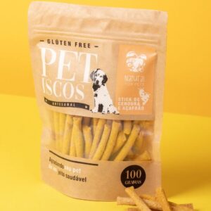 Petiscos Assados Stick de Cenoura com Açafrão